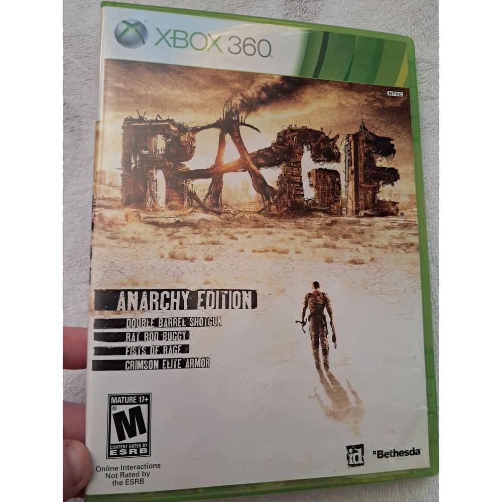 Rage Anarchy Edition Xbox 360 Bethesda id Software FPS Action Game NTSC‎ CIB